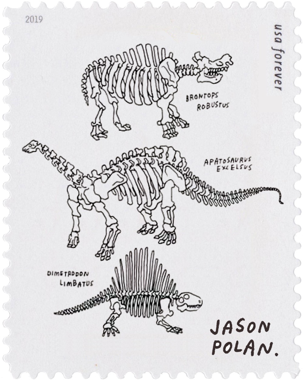 Jason Polan Stamps