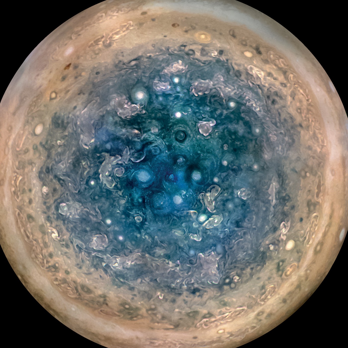 Jupiter South Pole Juno