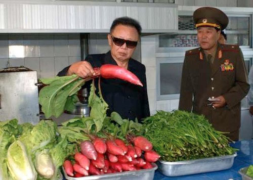 Kim Jong Il looking