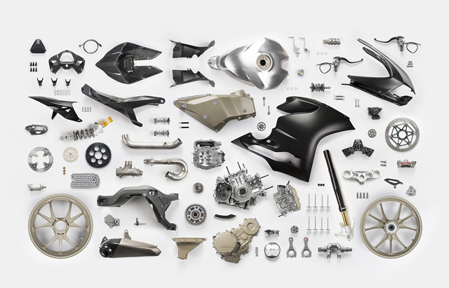 Knolling Motorcycle