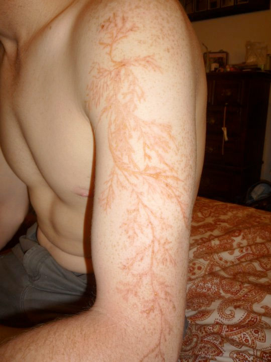 Lightning tattoo