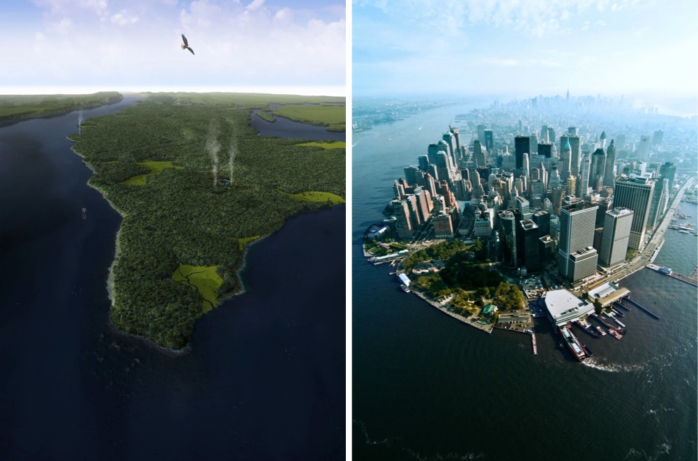 Mannahatta vs Manhattan