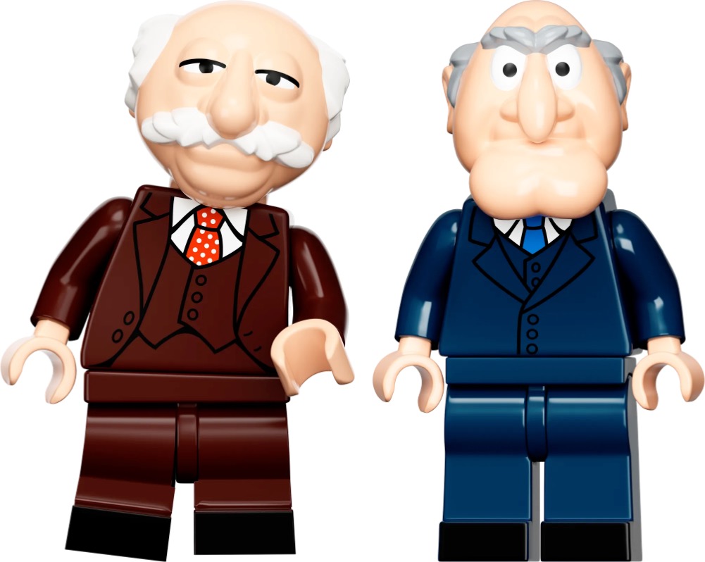 Statler and Waldorf Lego figures