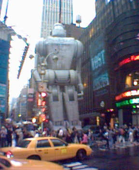 Giant robot terrorizes NYC