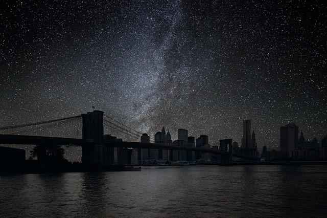 NYC with stars