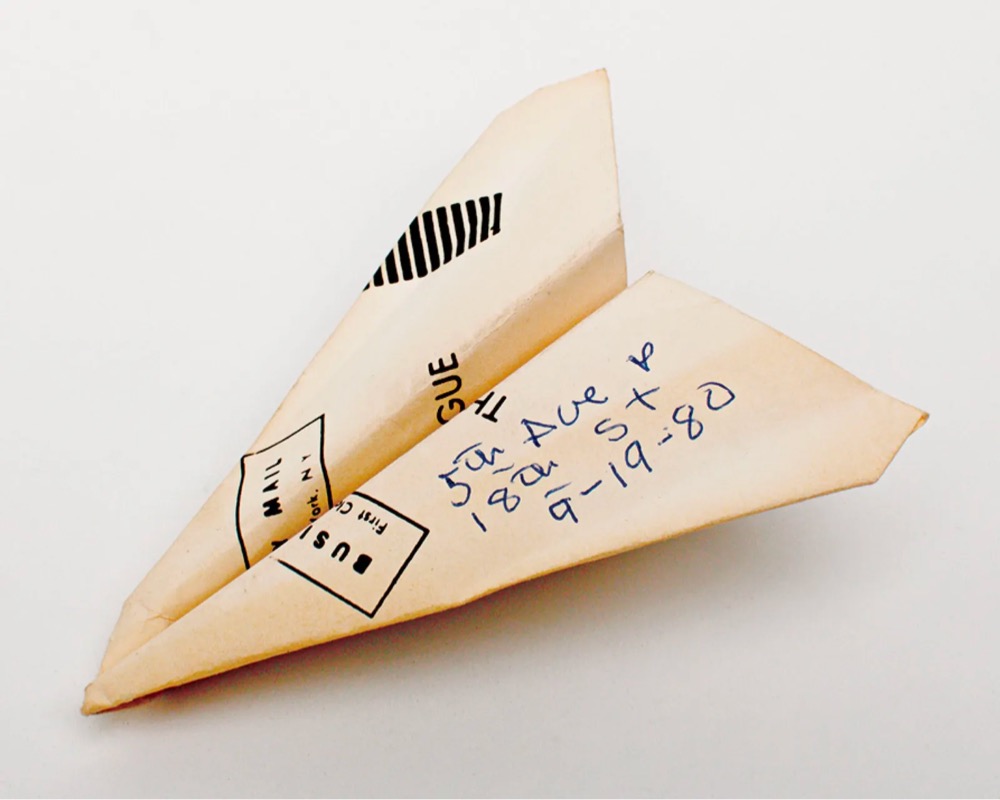 vintage paper airplane