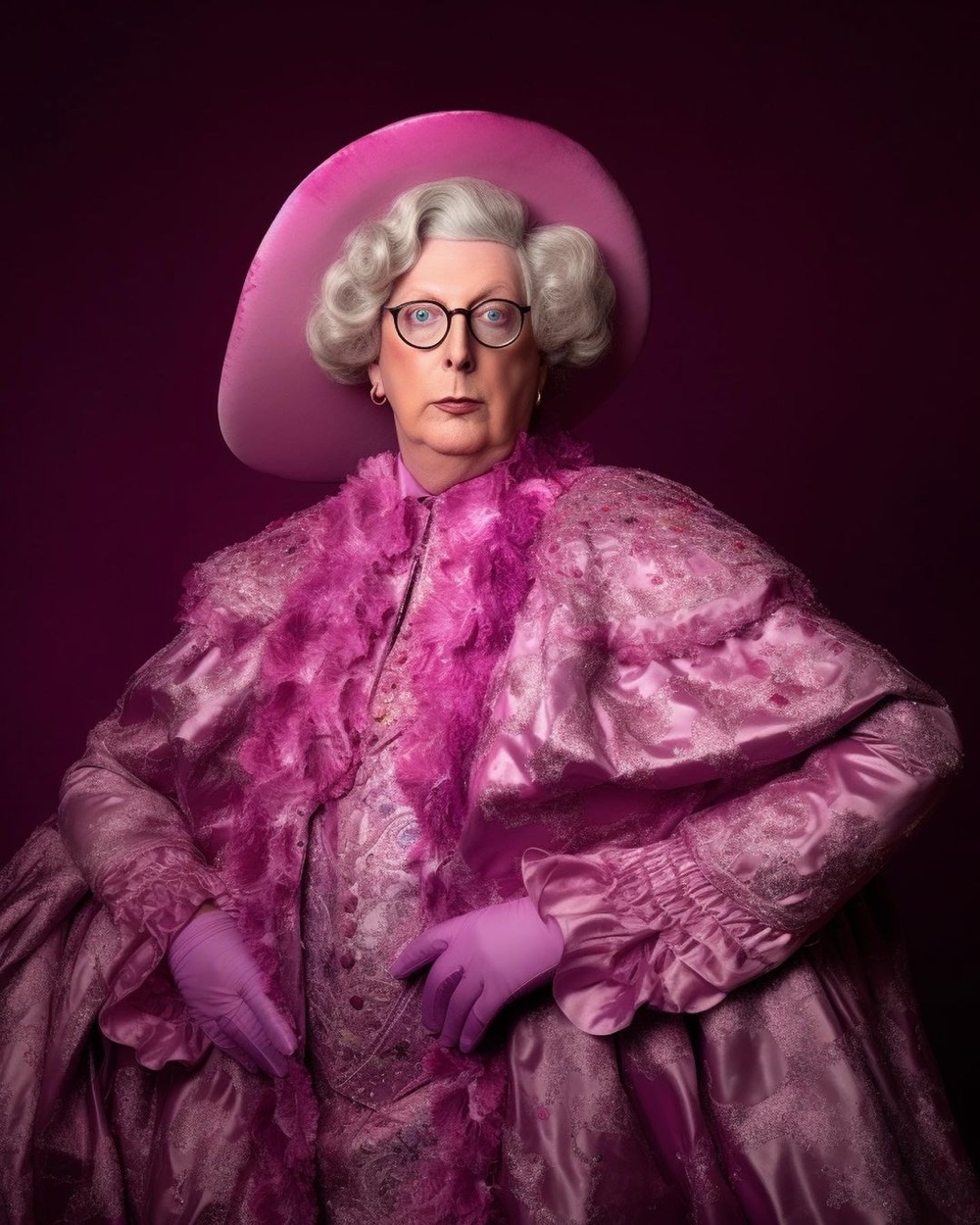 Mitch McConnell in drag