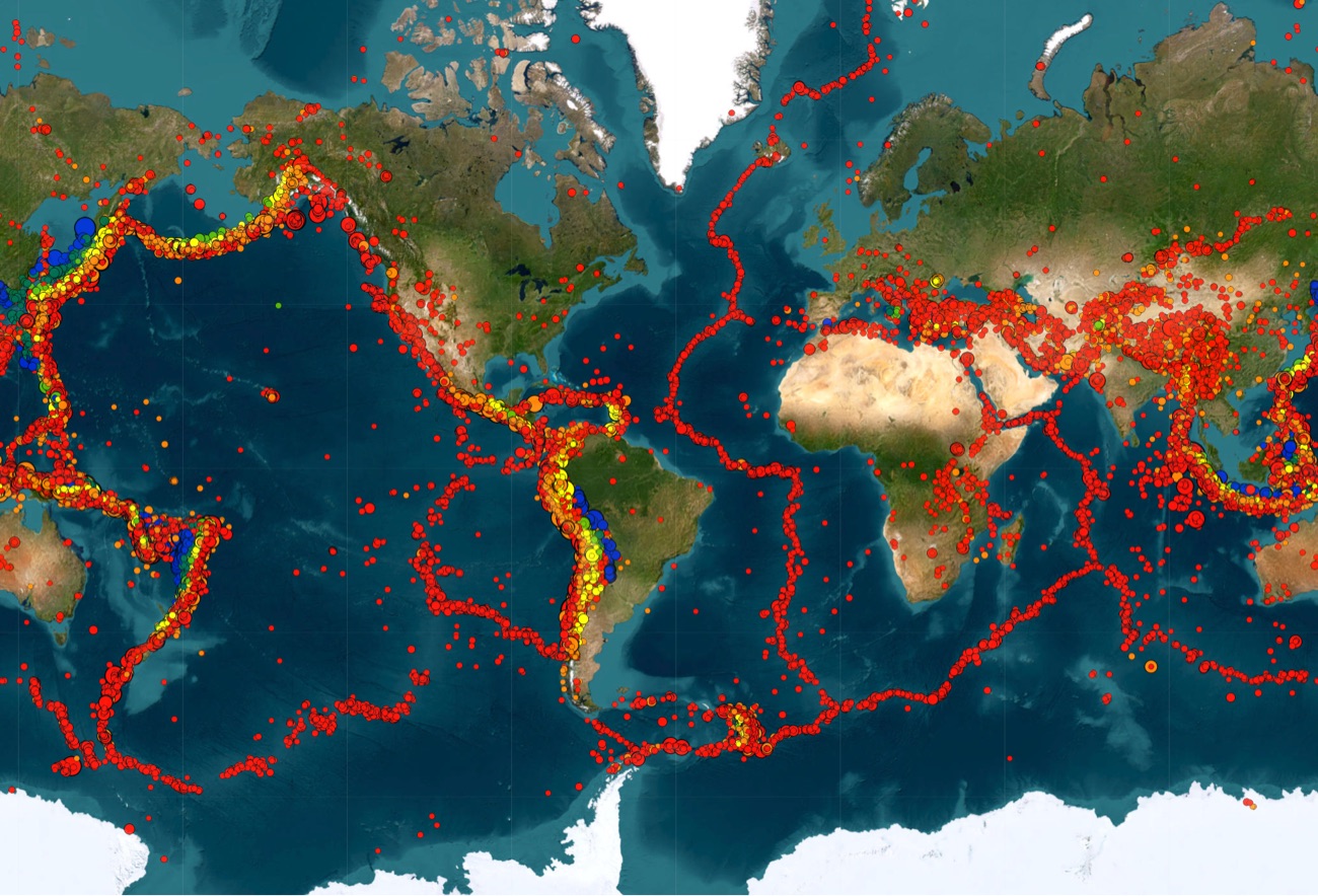 A Recent Seismic Map of the World