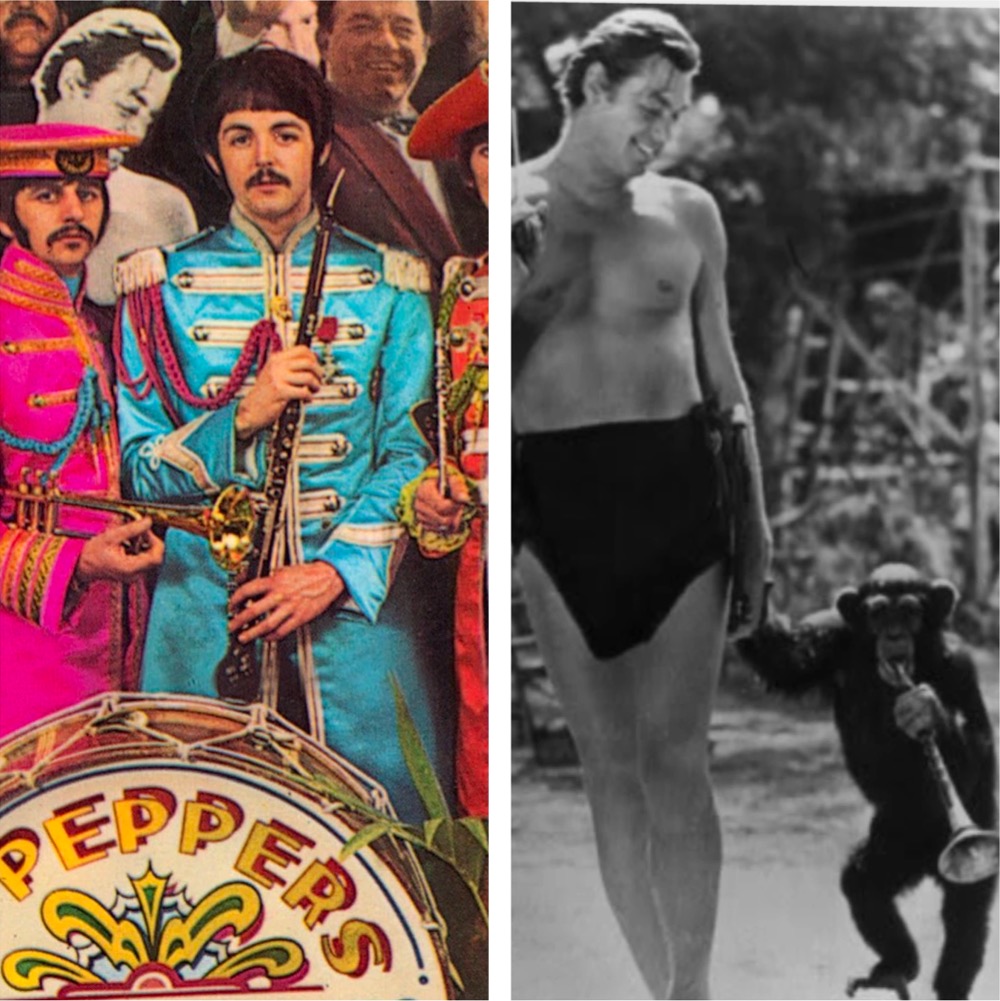 detail of Sgt. Pepper's album cover
