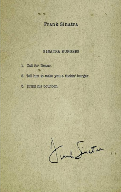 Sinatra Burger