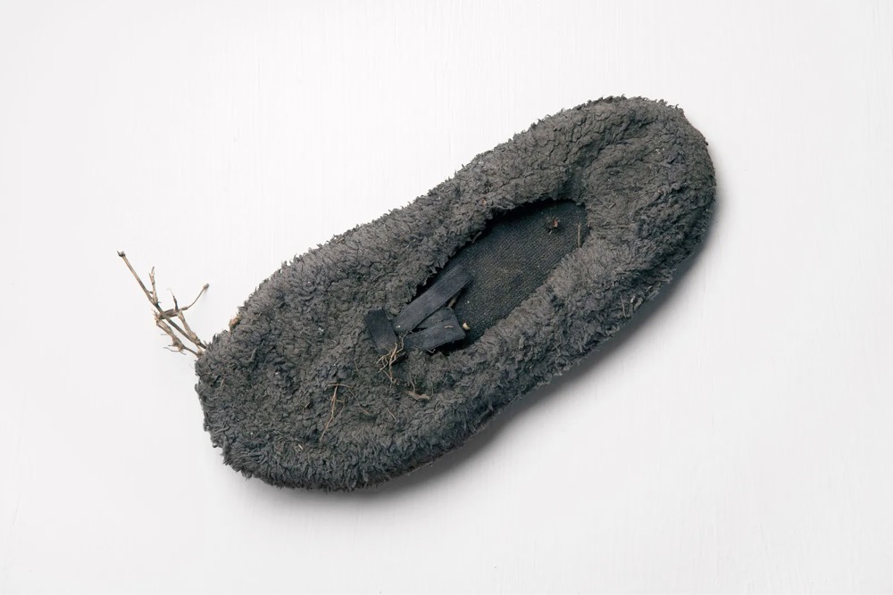 a slipper found after Hurricane Katrina