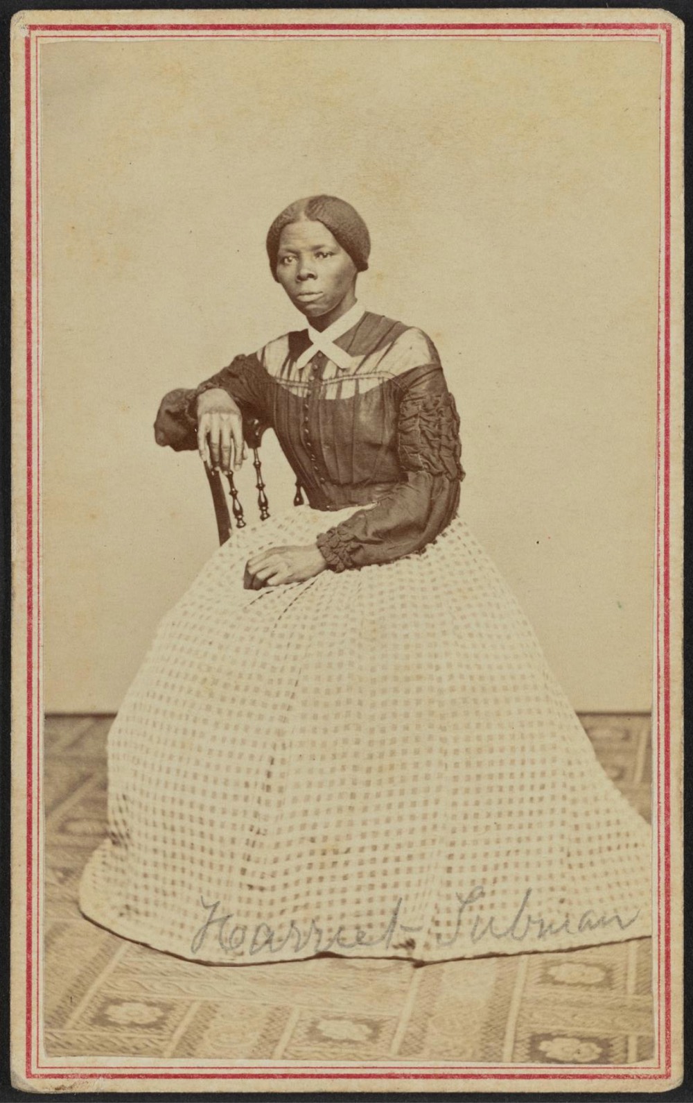black & white photo of Harriet Tubman