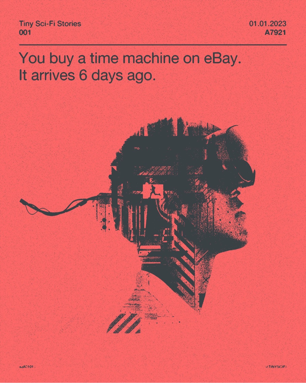 You buy a time machine on eBay. It arrives 6 days ago.